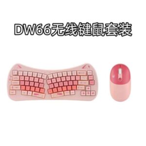 DW66 Pink Wireless Keypad & Mouse